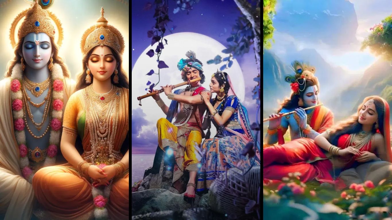 Radha Krishna Wallpapers Collection Gurucool, image size:1366x768
