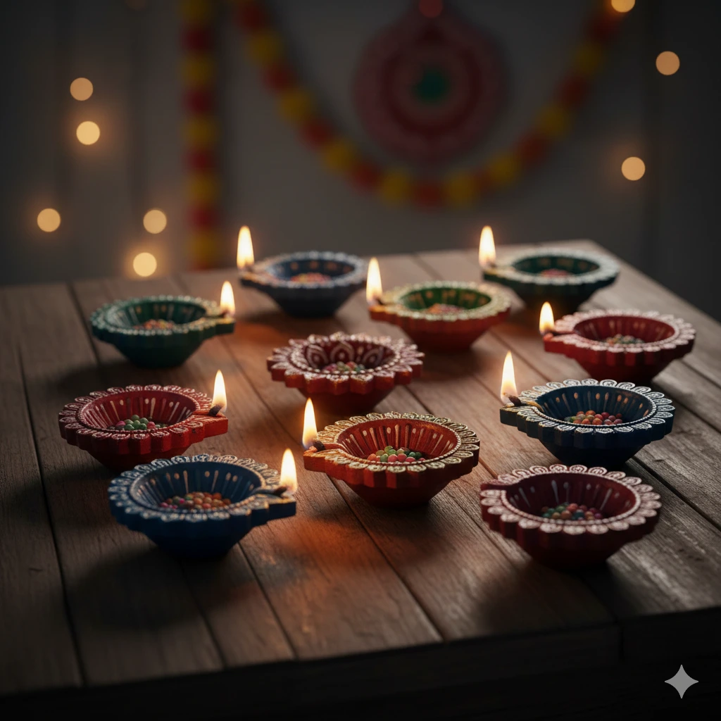 Hand Painted Diya