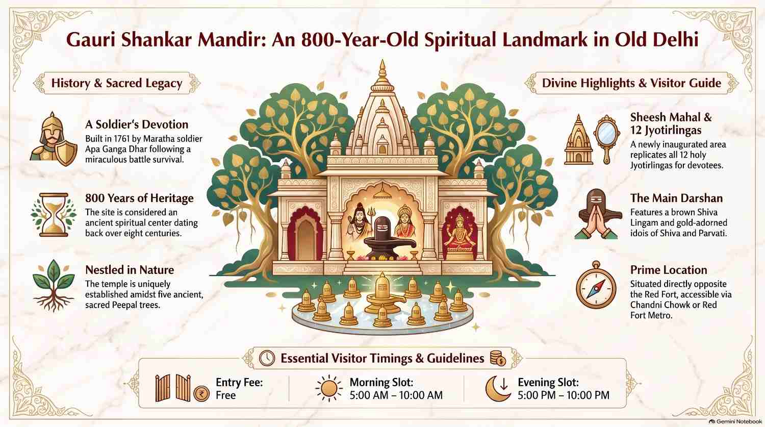 Gauri Shankar Mandir Chandni Chowk, Delhi