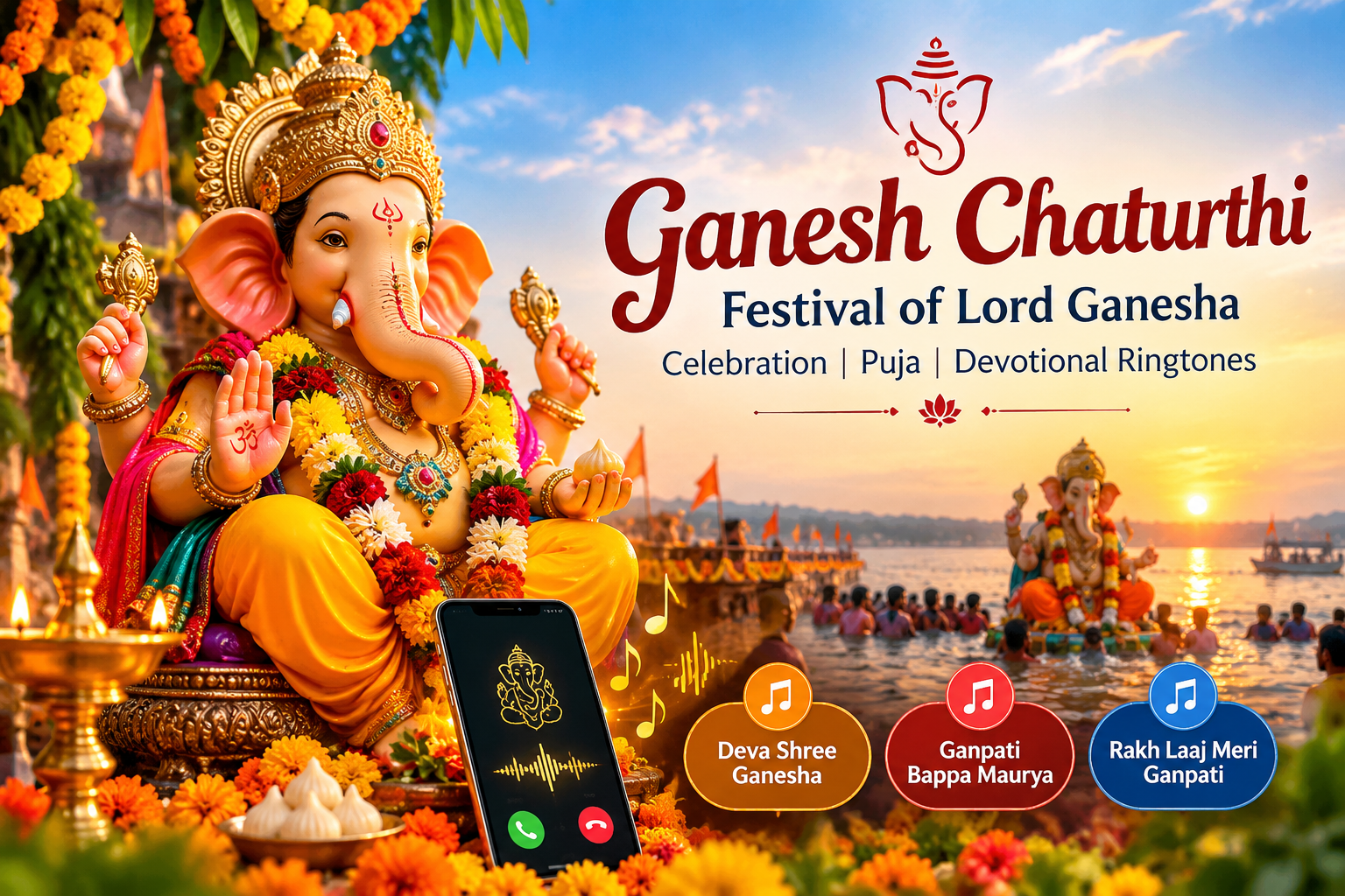 Ganesh Chaturthi 2026: History, Celebration, Puja & Ringtones