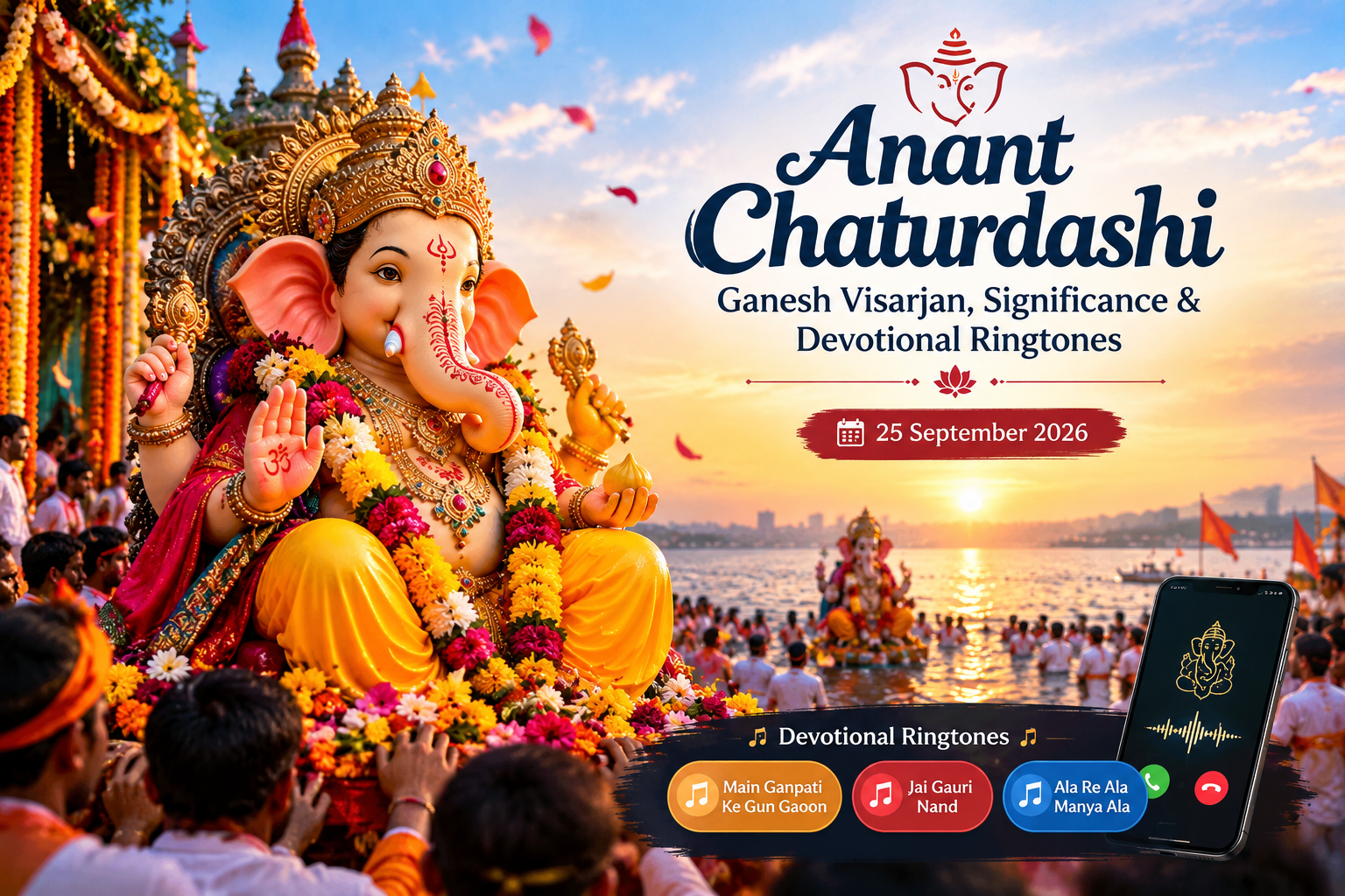 Anant Chaturdashi 2026: Ganesh Visarjan, Significance & Ringtones